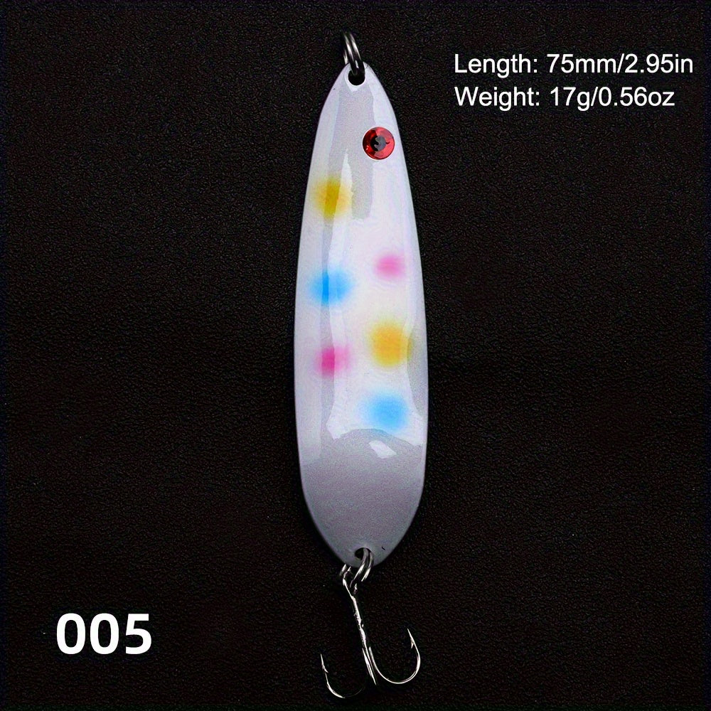75mm/95mm Swim Bait Artificial Iron Trout Fishing Sequin Iron Fishing Spoon Lure