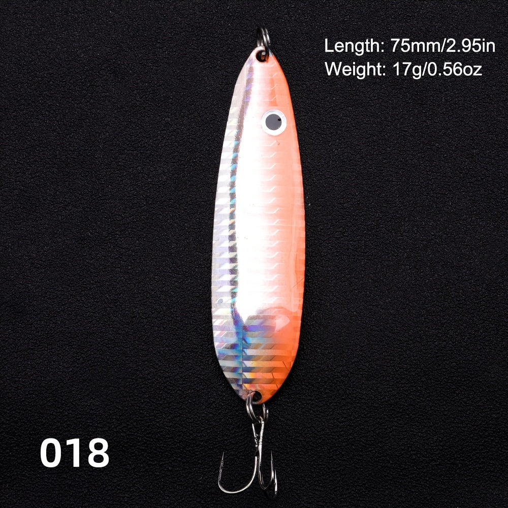 75mm/95mm Swim Bait Artificial Iron Trout Fishing Sequin Iron Fishing Spoon Lure