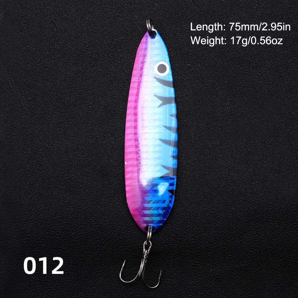 75mm/95mm Swim Bait Artificial Iron Trout Fishing Sequin Iron Fishing Spoon Lure