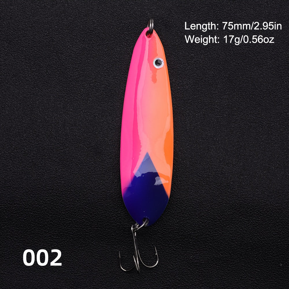 75mm/95mm Swim Bait Artificial Iron Trout Fishing Sequin Iron Fishing Spoon Lure